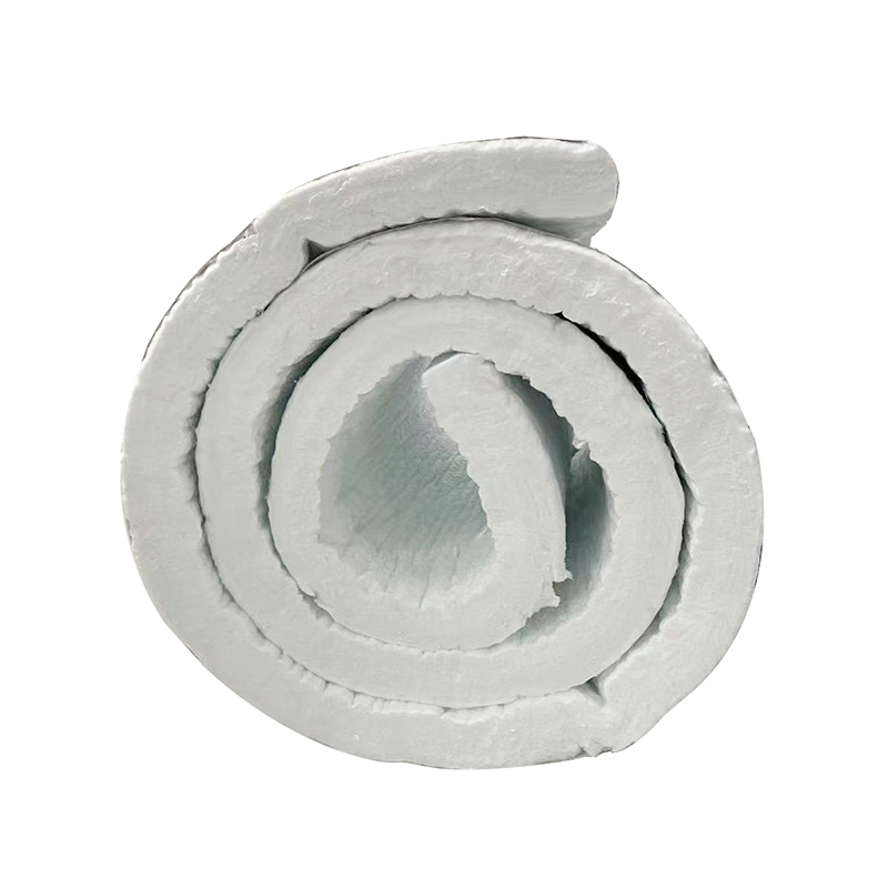 What is the relationship between the sound absorption performance of a ceramic fiber needle punched blanket and the fiber diameter?